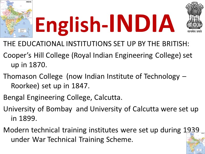 THE EDUCATIONAL INSTITUTIONS SET UP BY THE BRITISH: Cooper’s Hill College (Royal Indian Engineering